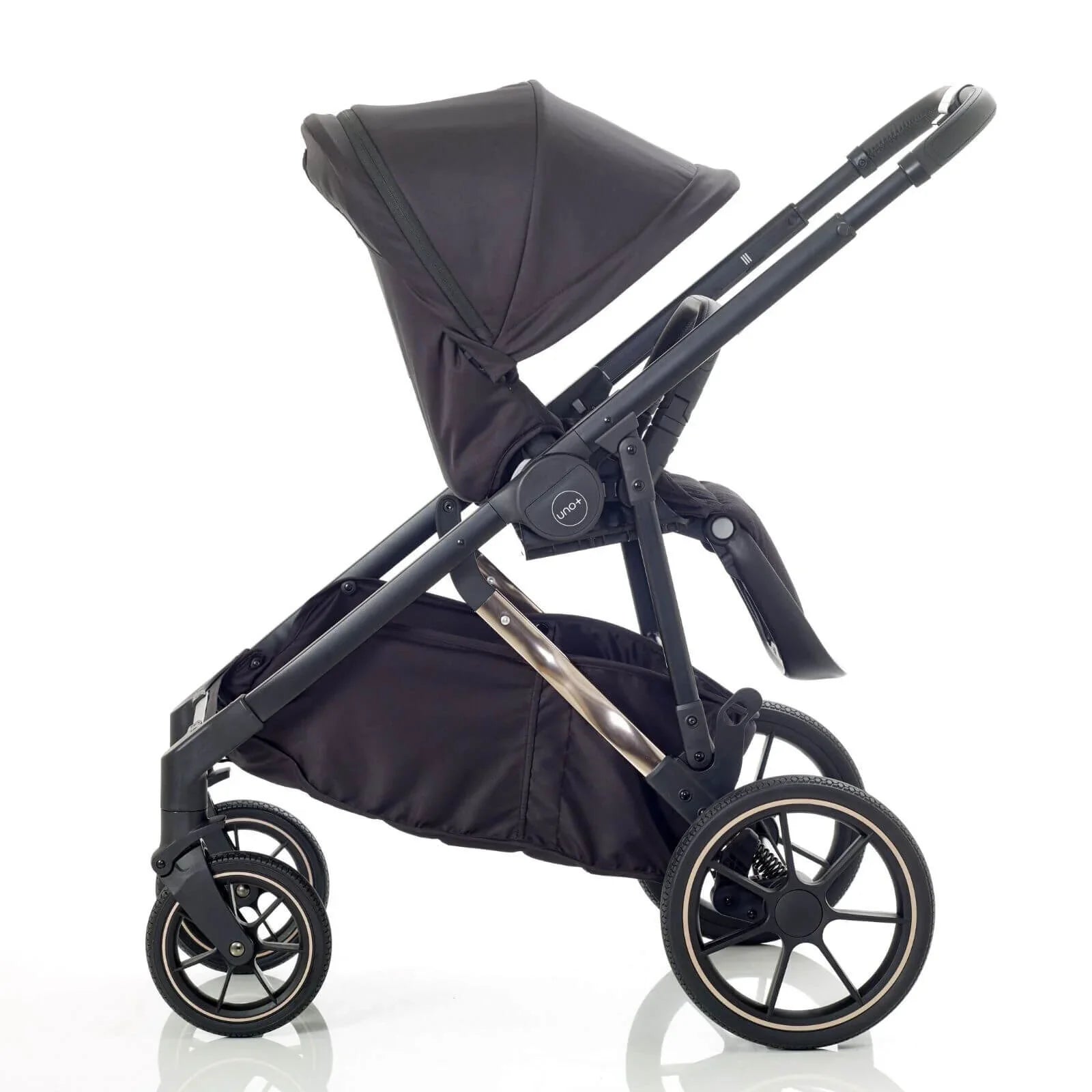 Mee-Go UNO Plus 3-in-1 Travel System - Black/Chrome