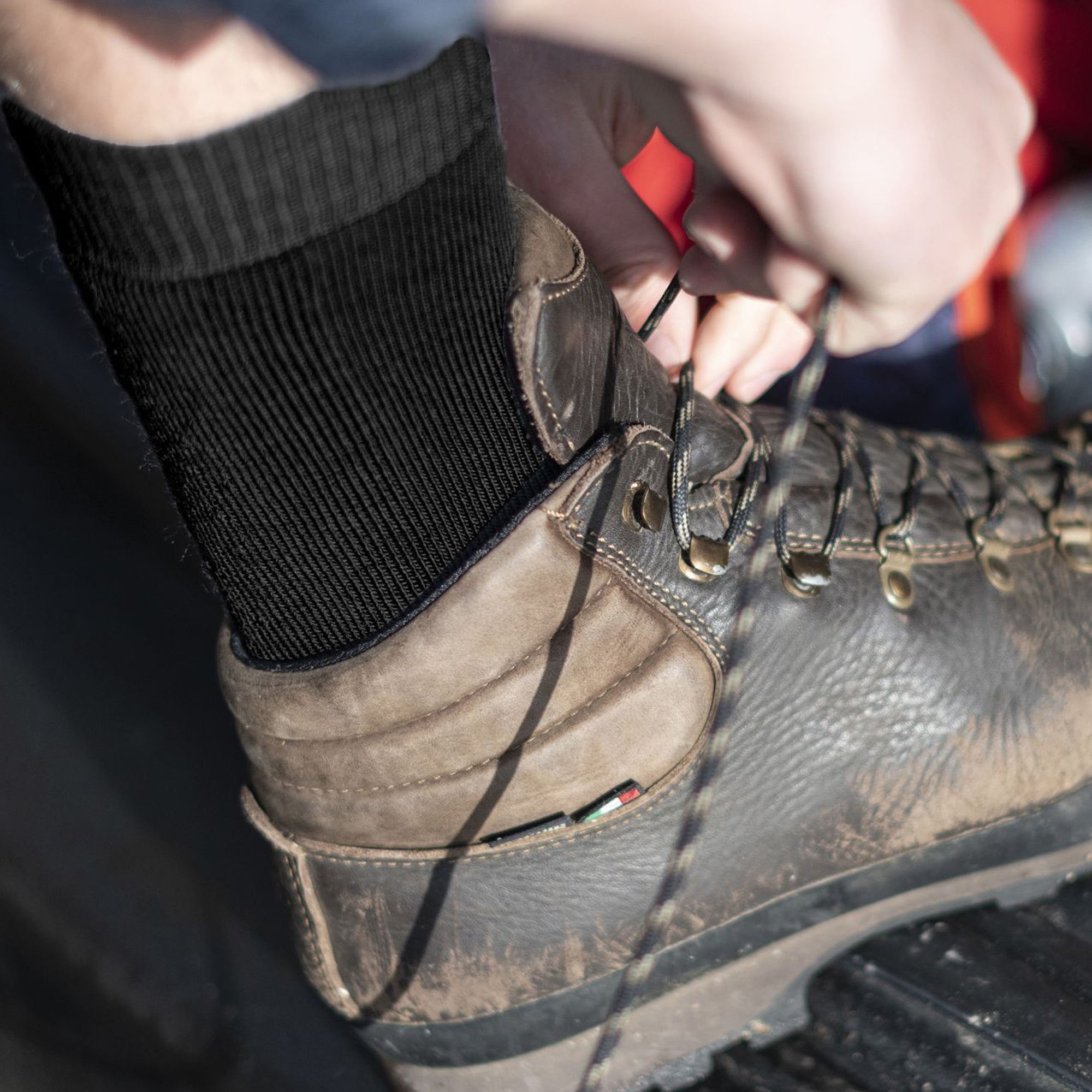 1 Pack Mens Heavyweight Merino Wool Boot Socks