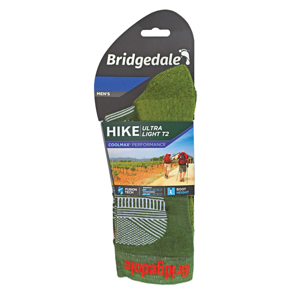 1 Pack Mens Hiking Ultralight T2 Coolmax Original Boot Socks