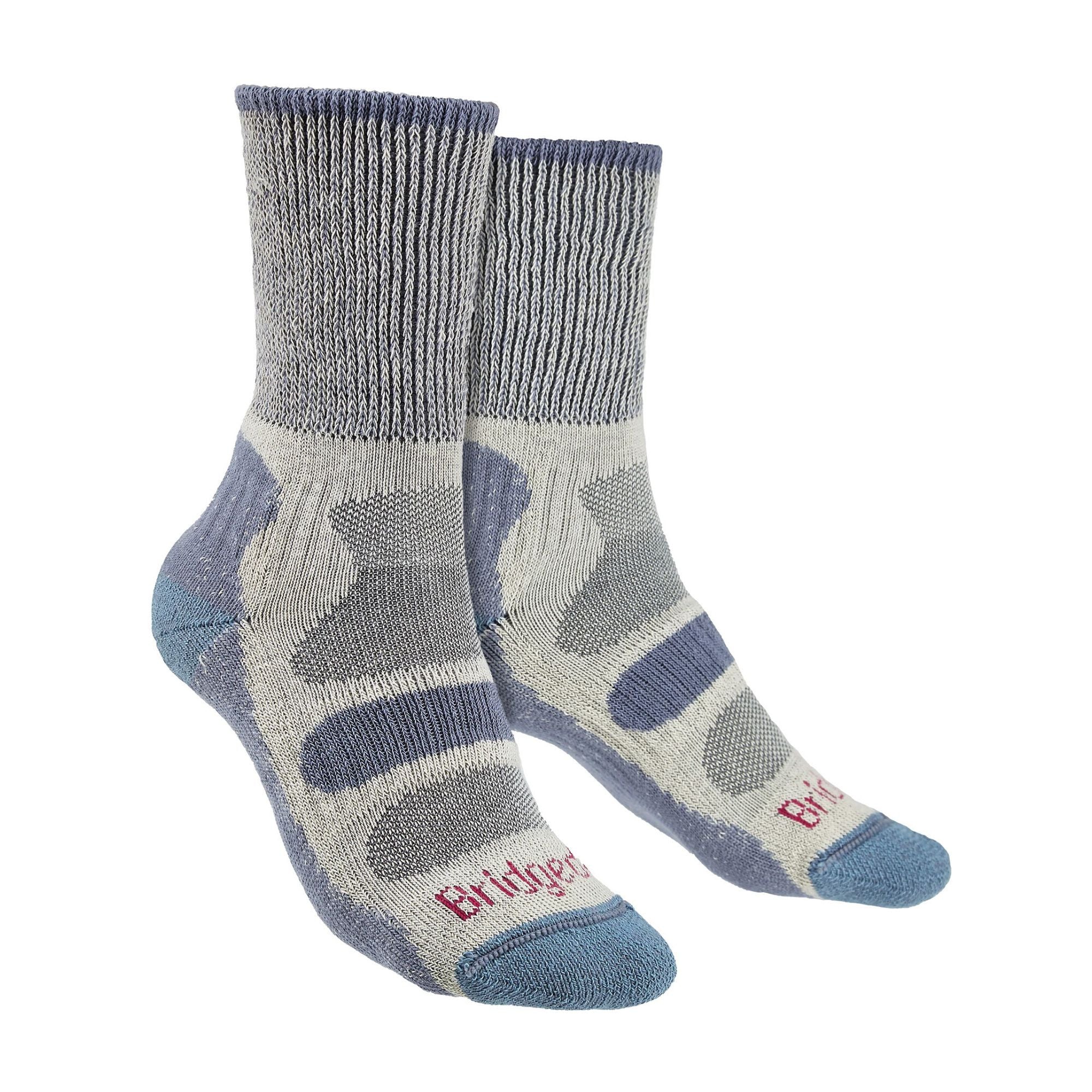 1 Pack Ladies Hiking Lightweight Cotton Coolmax Boot Socks
