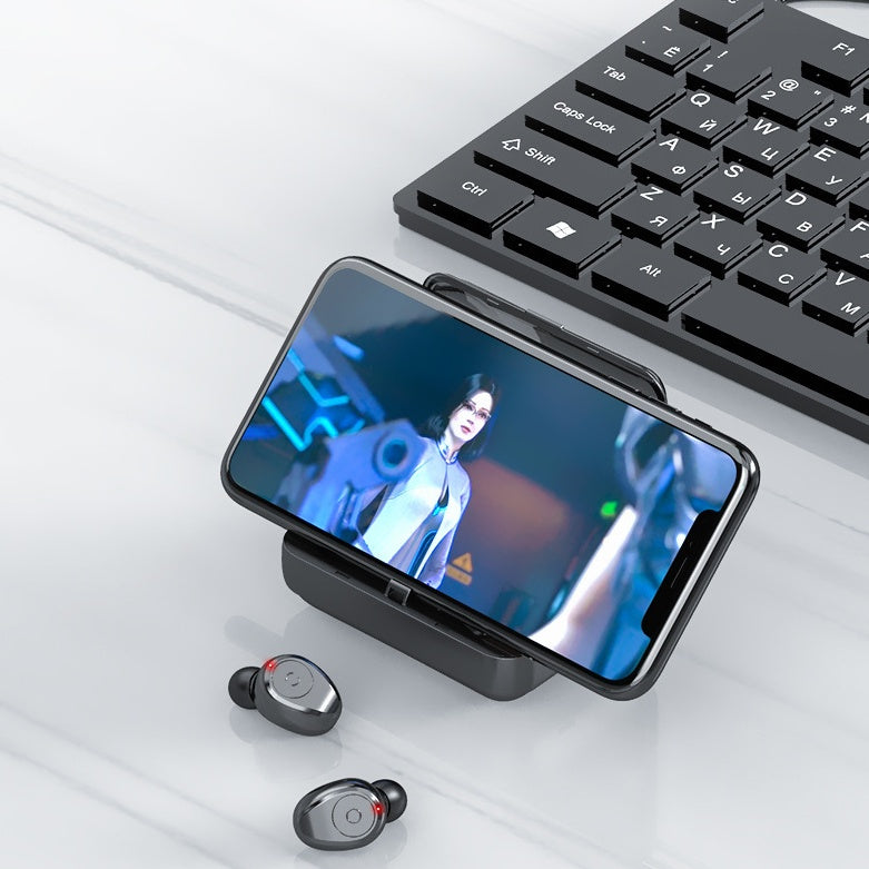 F9-5 Wireless Bluetooth 5.0 Earbuds with 2000mAh Power Bank Charging Case - Premium TWS Headphones