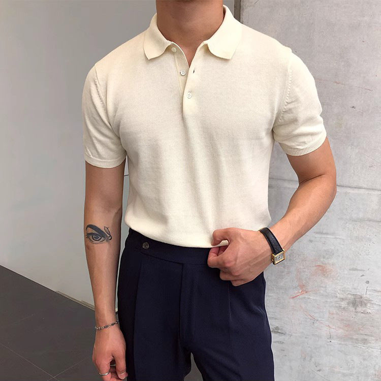 Summer Thin Men's Slim Casual Polo Shirt