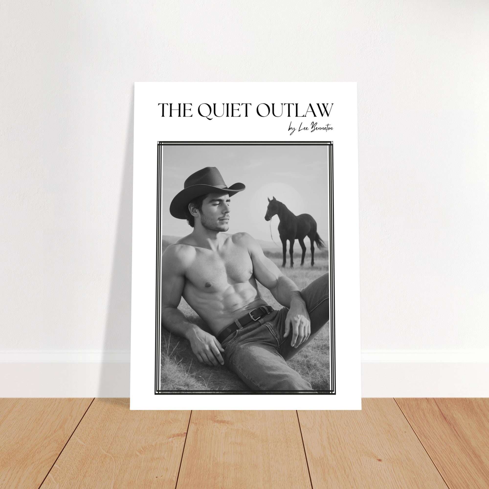 The Quiet Outlaw. Retro Cowboy Poster | 80s Western Wall Art for Home Decor