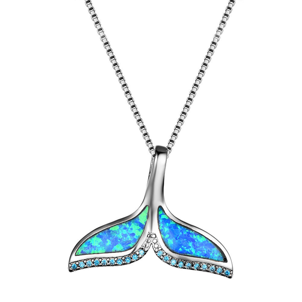 Fashion Creative Fishtail Lady Small  Necklace