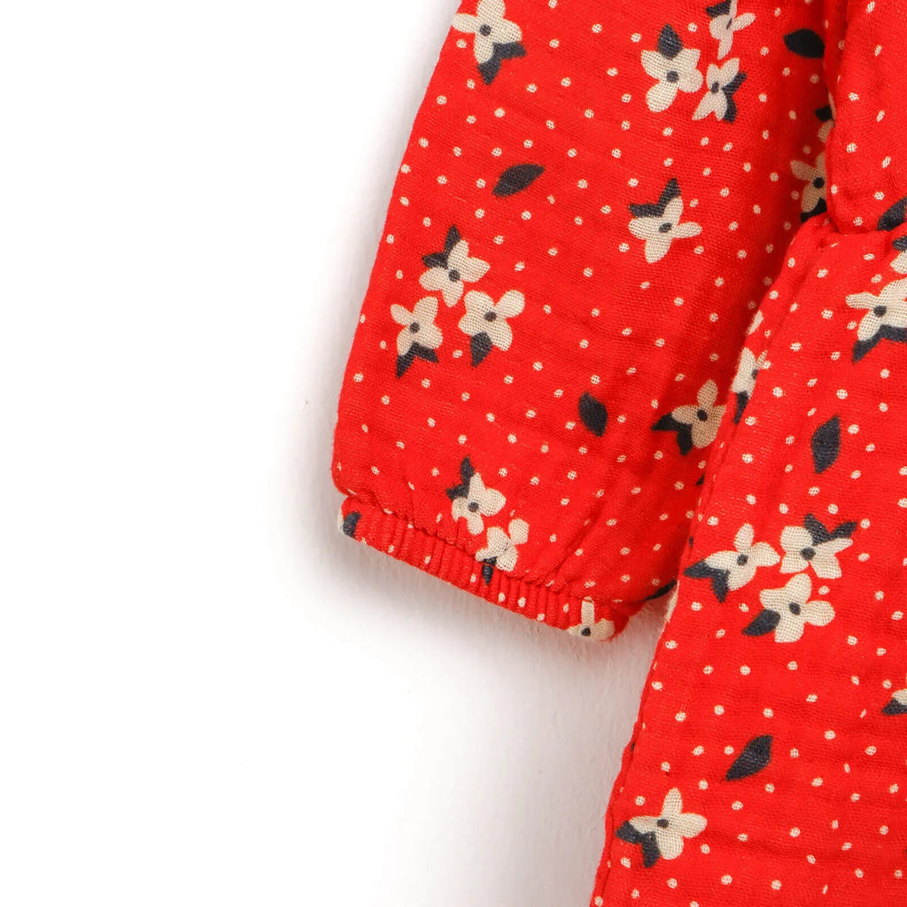 HelloBaby Basic Baby Girl Floral Muslin - Coral