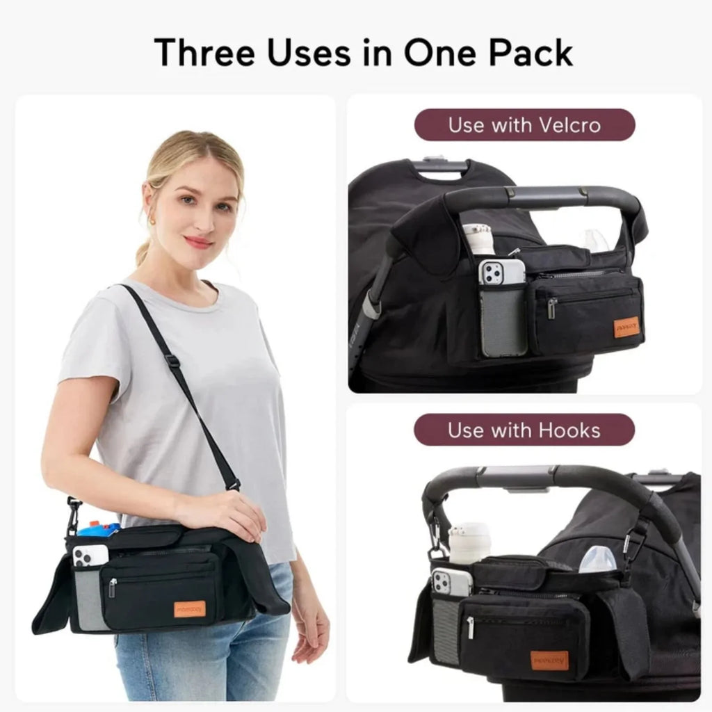 Momcozy All-in-One Stroller Organizer - Black