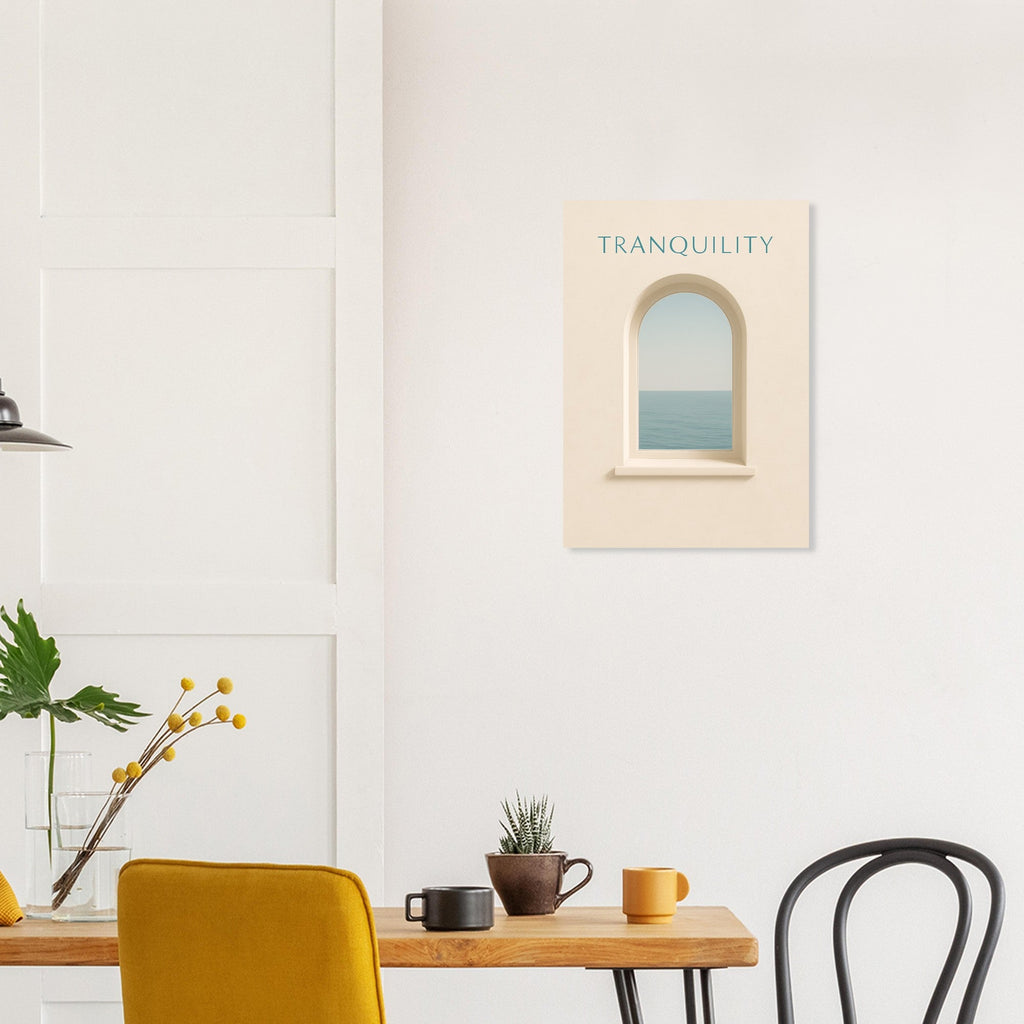 Tranquil Minimalist Ocean View Poster Print - Stunning Wall Art for Relaxation