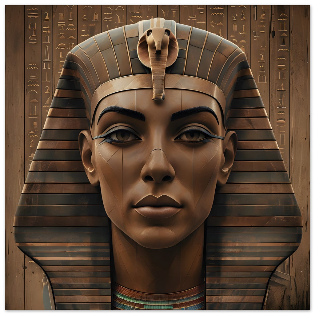 Ancient Egyptian Pharaoh Digital Artwork – Modern Wall Art Print
