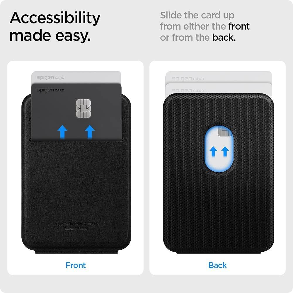 MagSafe Card Holder Wallet - Magnetic Phone Card Case for iPhone - Slim Leather Card Holder Accessory