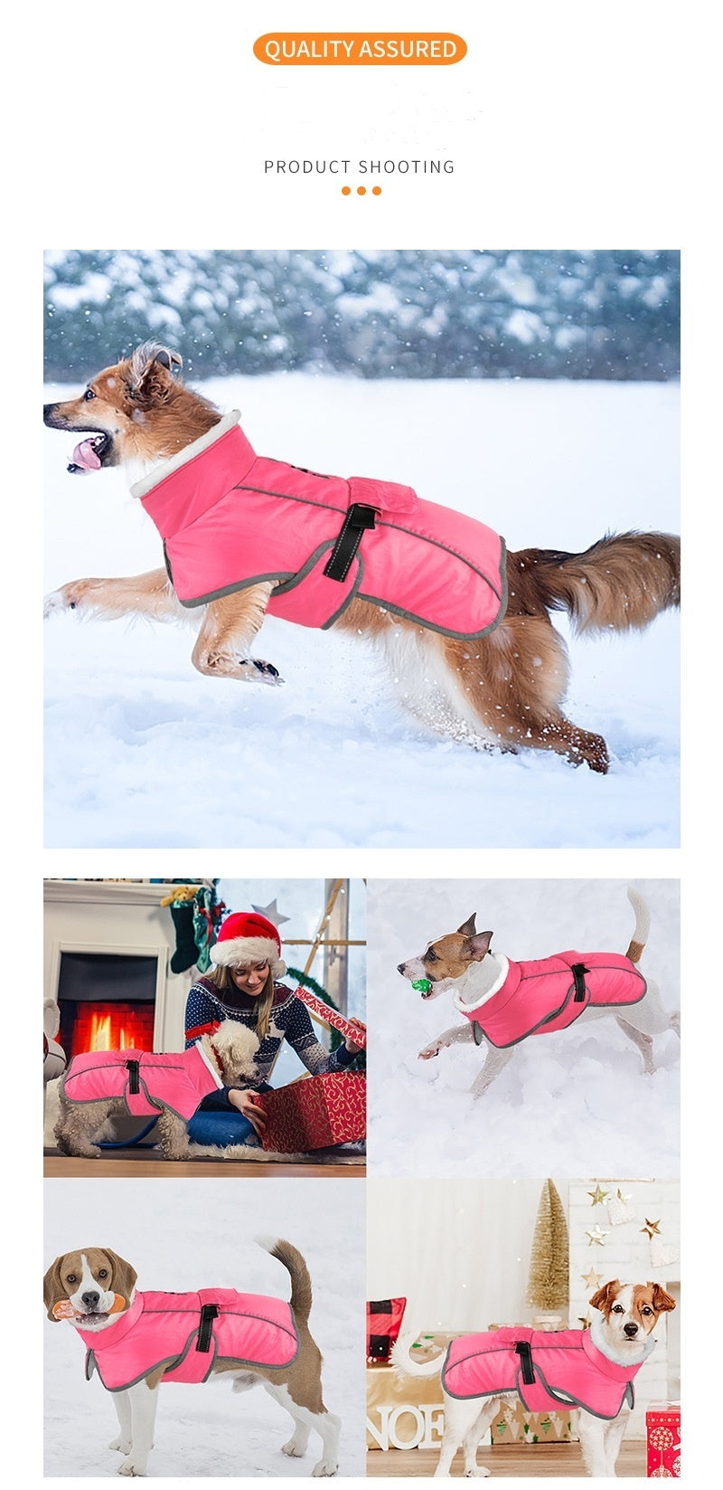 Pet Cotton-padded Coat Winter Large Dog Golden Retriever Jarre Aero Bull Corgi Puppy Clothes Warm