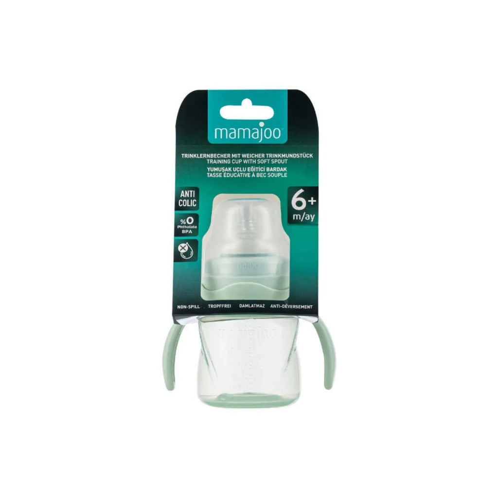 Mamajoo Training Cup with Handles 6+ months 160ml - Powder Green