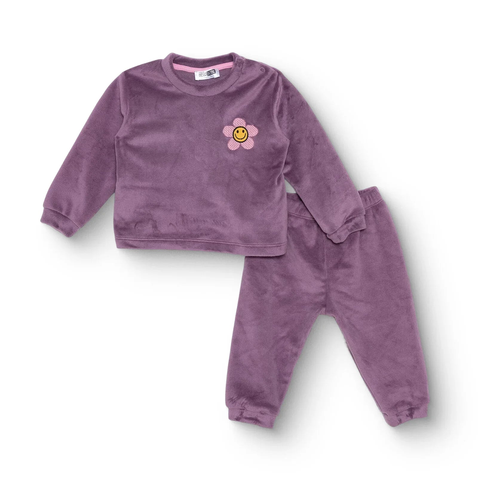 HelloBaby Velvet Pyjamas Purple