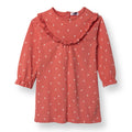 HelloBaby Winter Cherry Dress - Coral Printed