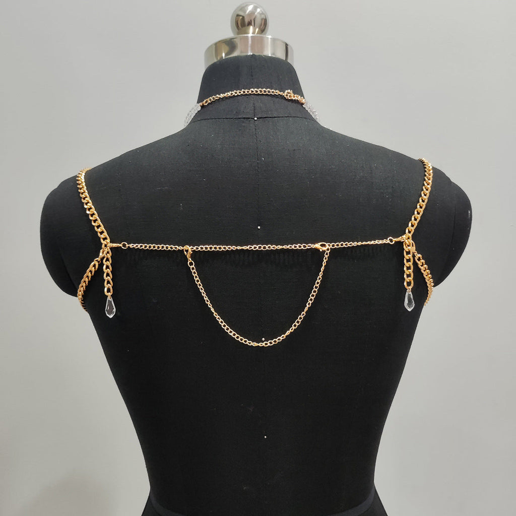 Fashion Colorful Beaded Chest Wrap Body Chains Women