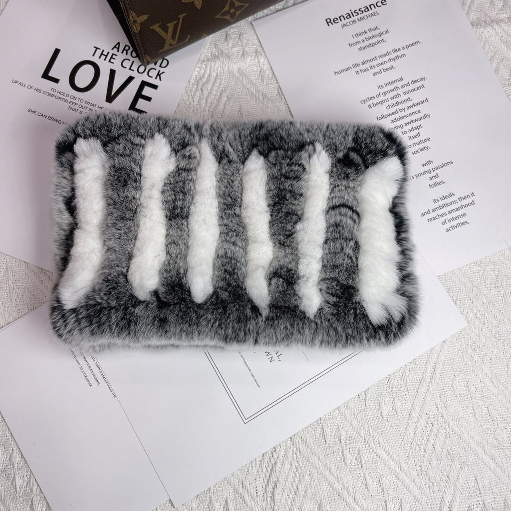 Women's Versatile Fur Snood Warm Scarf