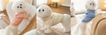 Dog Striped Knitted Sweater Cardigan Clothing