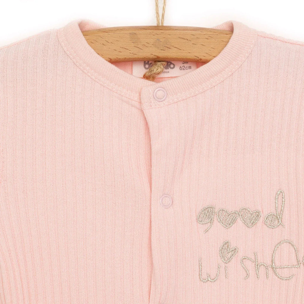 Bebetto Newborn Good Wishes Jumpsuit - Pink