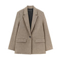 Women's Single Breasted Casual Fashion Blazer