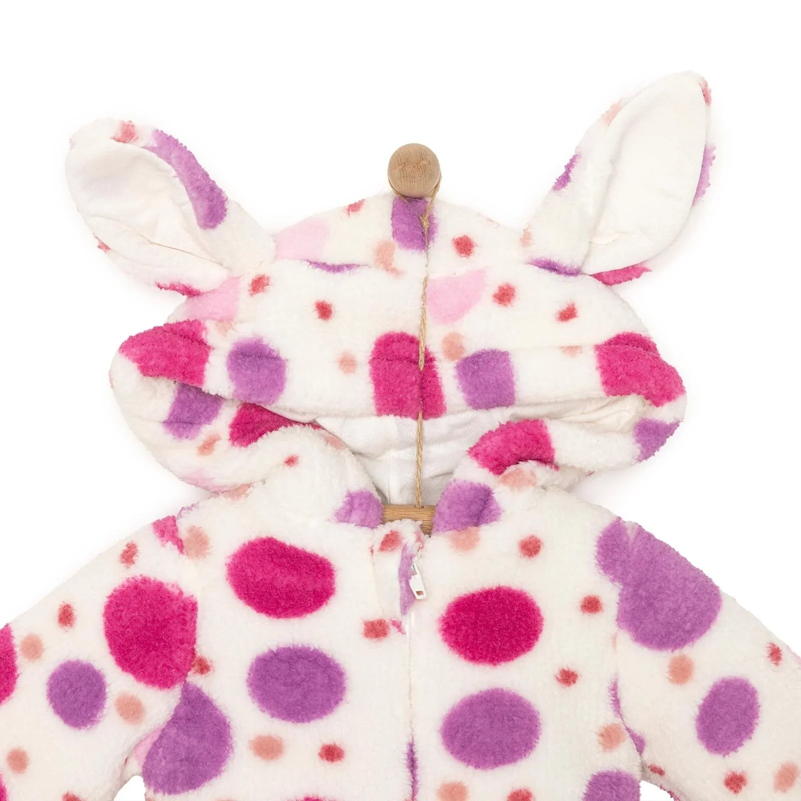 HelloBaby Basic Girl 3D Ears Welsoft Jacket - Rose