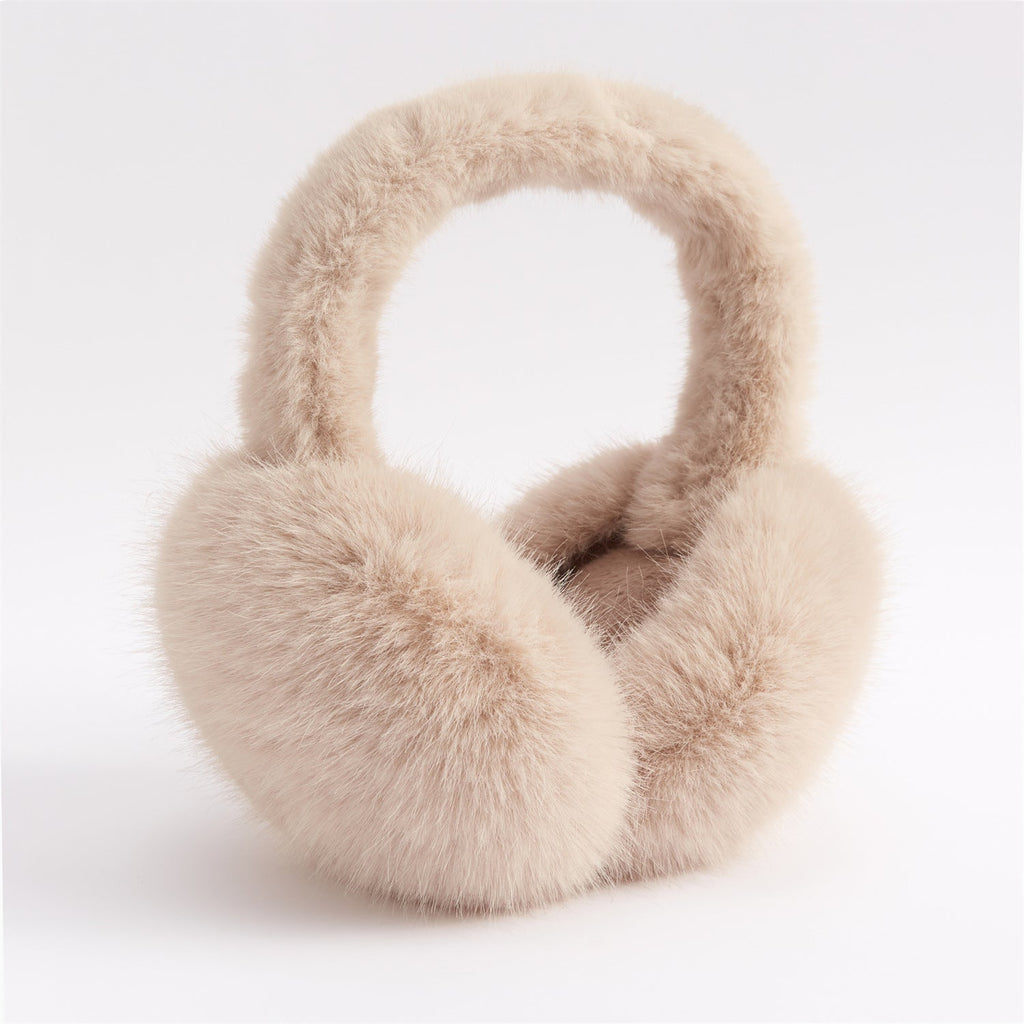 Fox-fur Ear Warmers For Warmth And Frost Protection