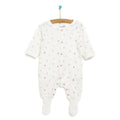 HelloBaby Newborn Baby Girl Footed Jumpsuit - Beige Melange