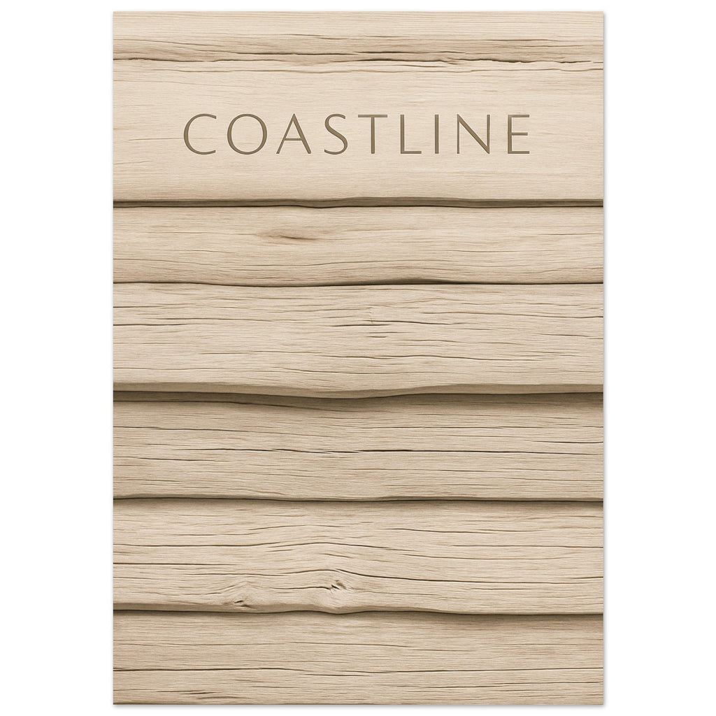 Minimalist Driftwood Beach Poster | Coastal Decor | Stunning Art Print