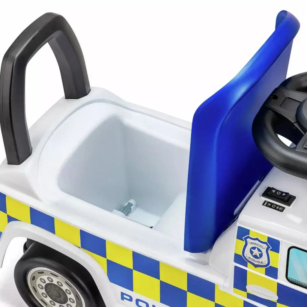 Xootz Mercedes-Benz Police Foot-to-Floor Ride On - White