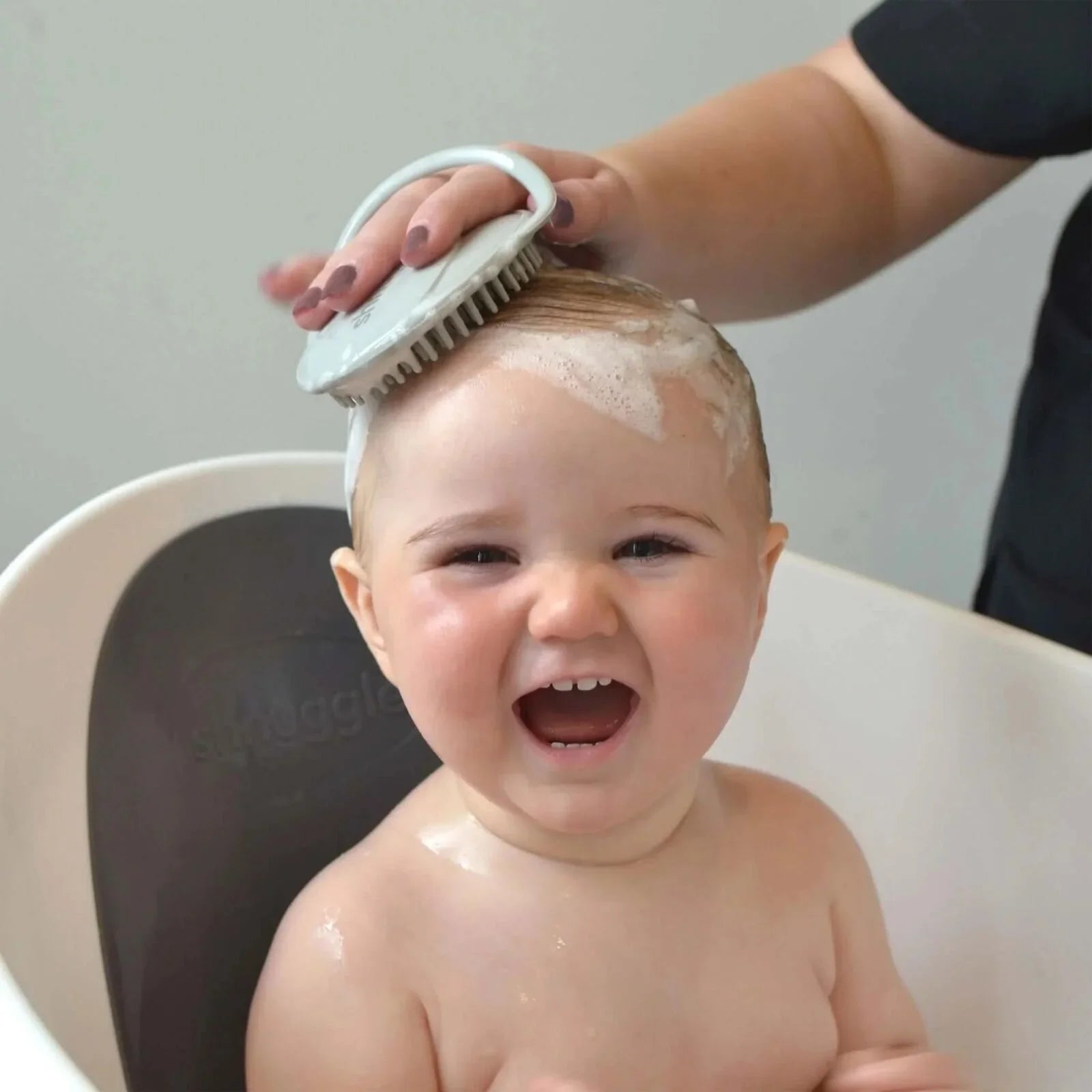 Shnuggle Baby Bath Brush Grey