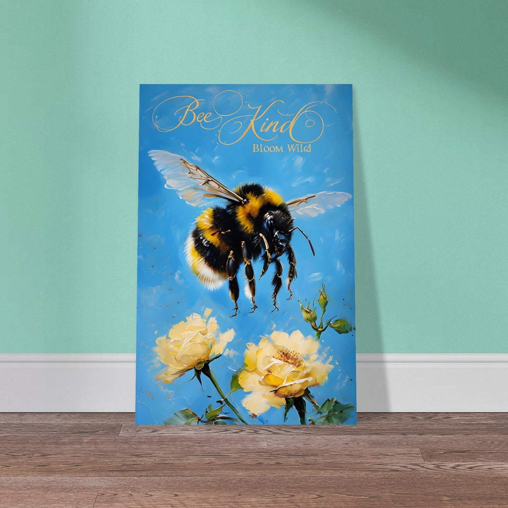 Bumblebee Flight Art Print – Vibrant Nature-Inspired Poster