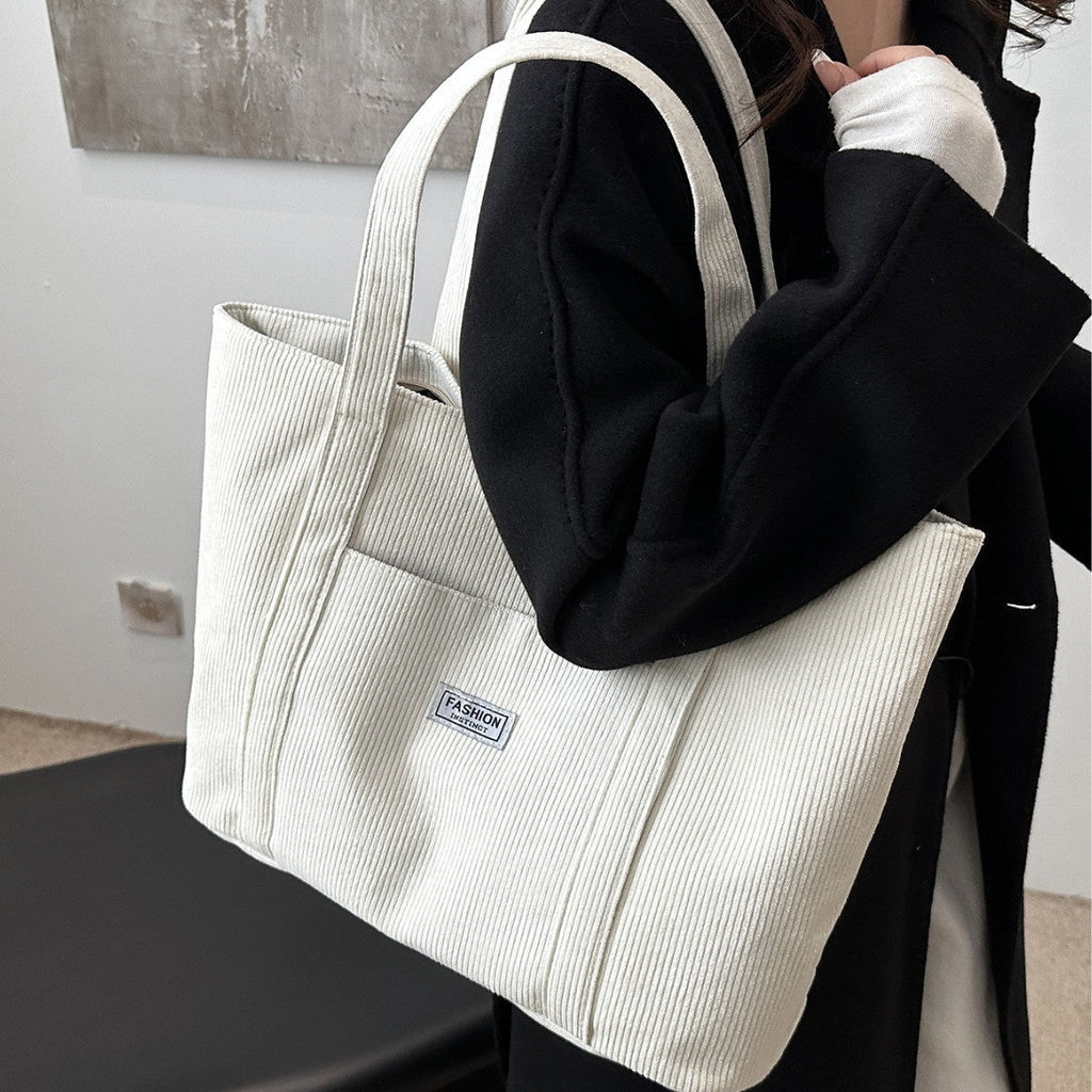 Large-capacity Corduroy Tote Bag For Women