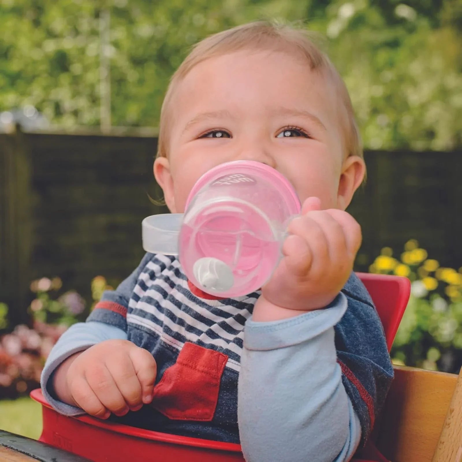 TUM TUM Betsy Bear Tippy Up Cup - Pink