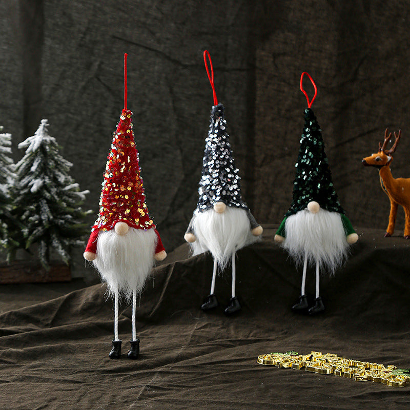 Christmas Long-legged Faceless Glowing Doll
