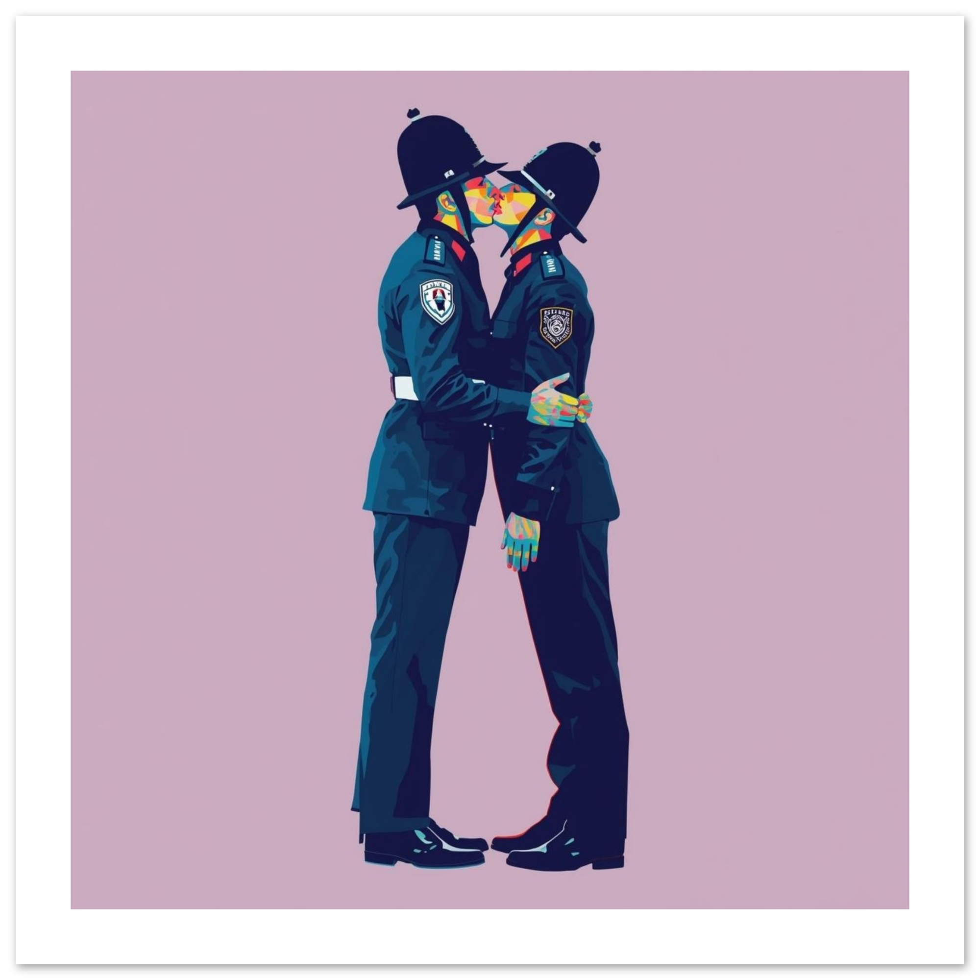 Bold Love Poster - Vibrant LGBTQ+ Pop Art Print - Perfect for Home Decor