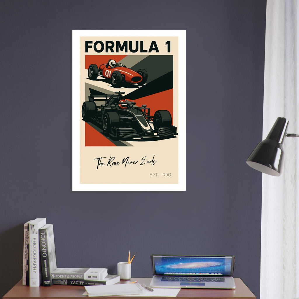 Vintage to Velocity – “The Race Never Ends” Poster