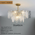 Simple Living Room Glass Chandelier