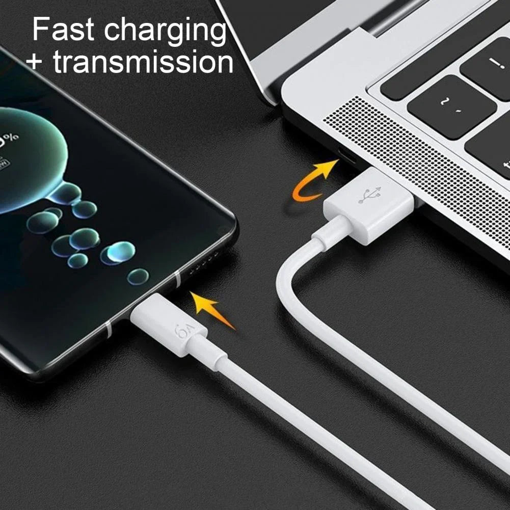 66W 6A USB Type C Cable Super-fast Cables For Huawei Xiaomi Mi 12 11 10 Pro Poco Fast Charging USB C Charger Cable Data Cord