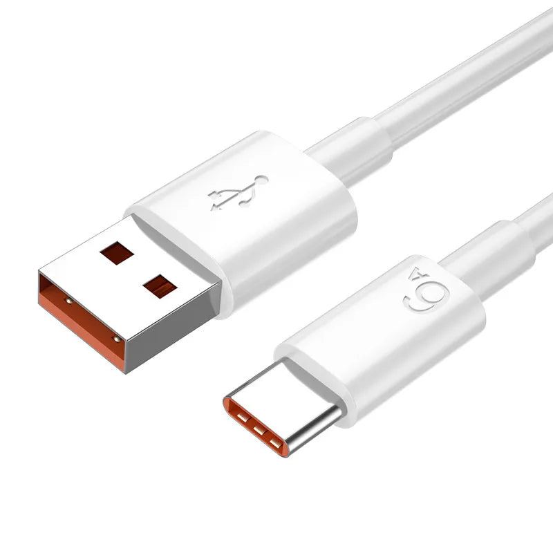 66W 6A USB Type C Cable Super-fast Cables For Huawei Xiaomi Mi 12 11 10 Pro Poco Fast Charging USB C Charger Cable Data Cord