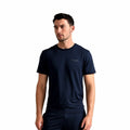 Mens Short Sleeve Luxury Pyjama Top Loungewear T-Shirt