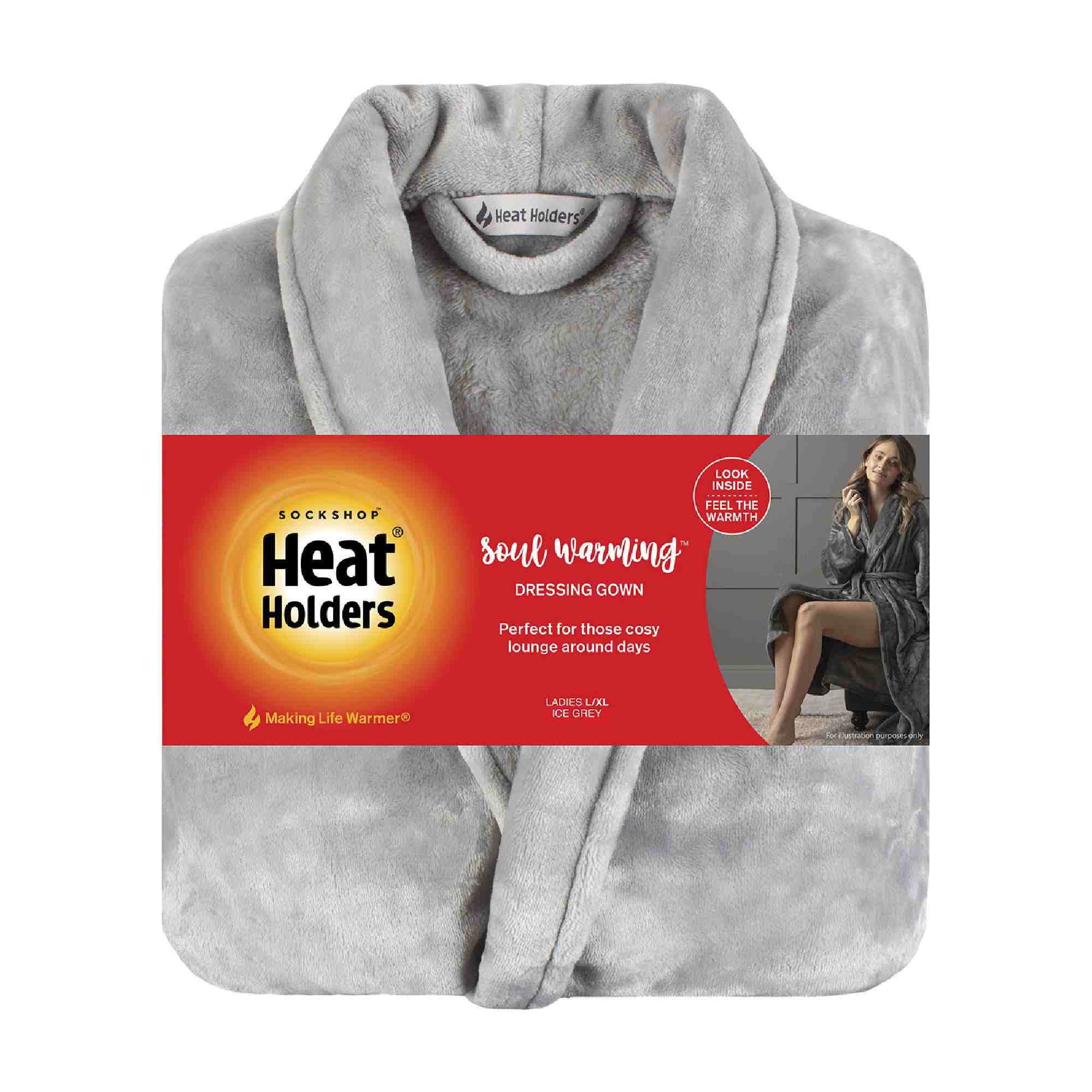 Ladies Soft Warm Luxury Fleece Dressing Gown