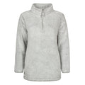 Ladies Thermal Soft Teddy Bear Fleece 1/4 Zip Hoodie Top for Winter