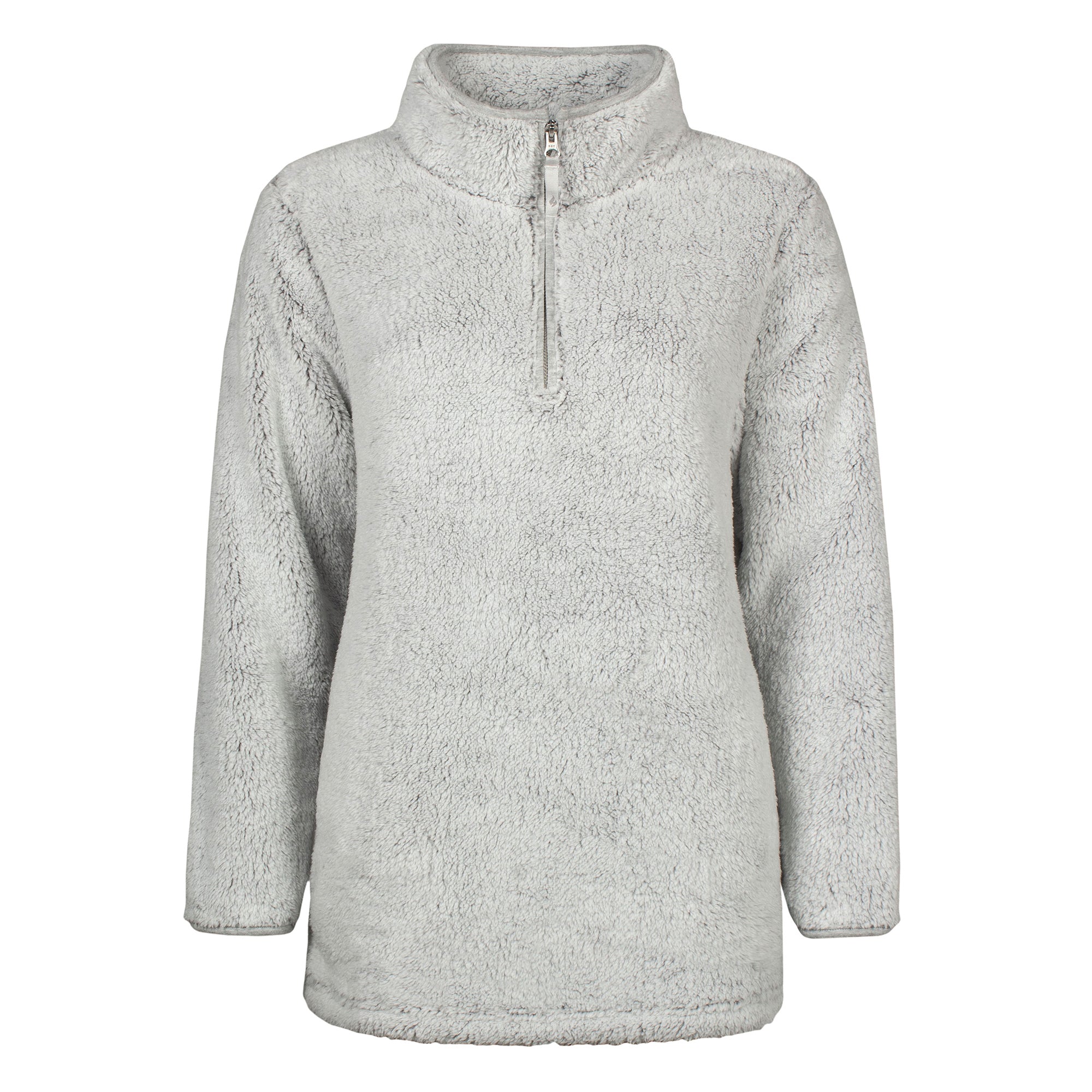 Ladies Thermal Soft Teddy Bear Fleece 1/4 Zip Hoodie Top for Winter