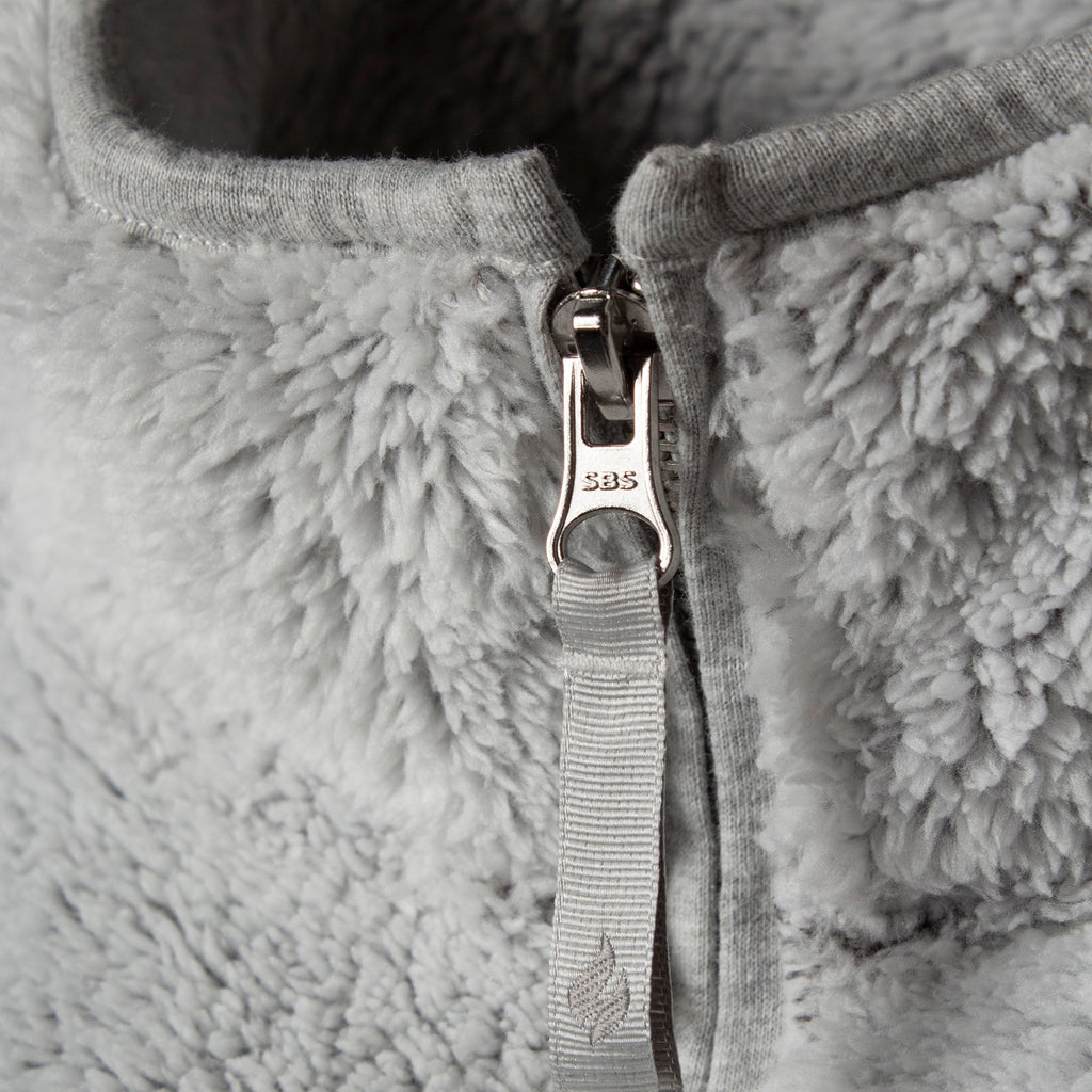 Ladies Thermal Soft Teddy Bear Fleece 1/4 Zip Hoodie Top for Winter