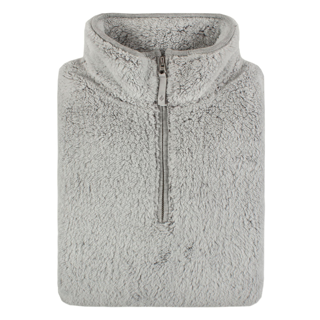 Ladies Thermal Soft Teddy Bear Fleece 1/4 Zip Hoodie Top for Winter