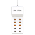 USB Charger Station,10-Port 50W Multiple USB Charging Station Multi Ports USB Charger Charging for Tablet Laptop Computer