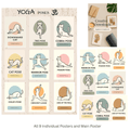 Cat Yoga Digital Print Bundle – 9 Poses + Full Poster (Instant Download)