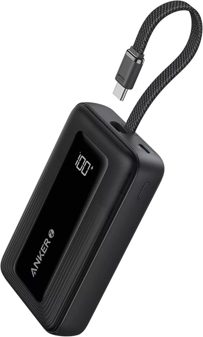 Anker Zolo 10000mAh 30W Power Bank Built-In Cable