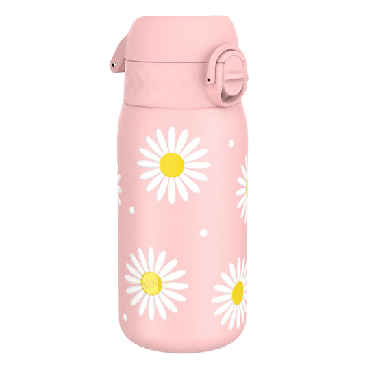 Leak Proof Kids Water Bottle, Stainless Steel, Daisies, 400ml (13oz)