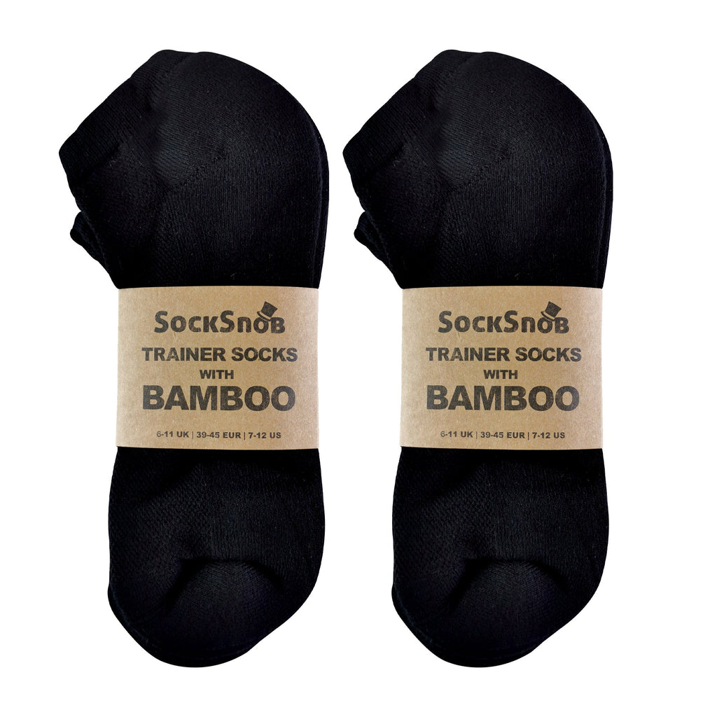 Mens Bamboo / Organic Cotton Low Cut Trainer Socks (Multipack Options)