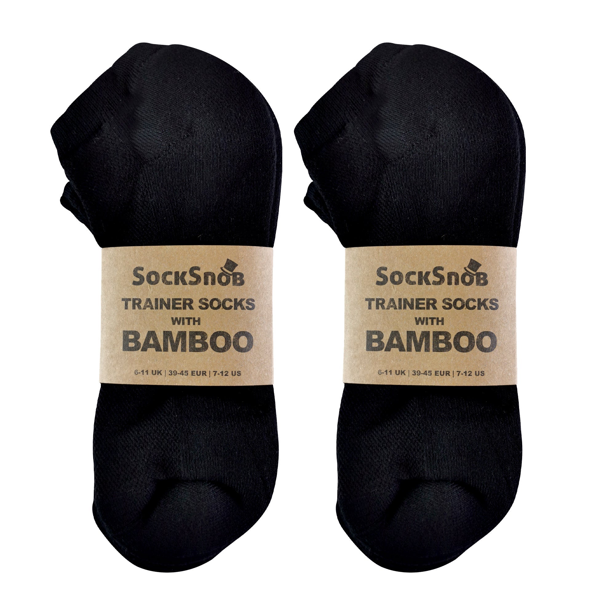 Mens Bamboo / Organic Cotton Low Cut Trainer Socks (Multipack Options)