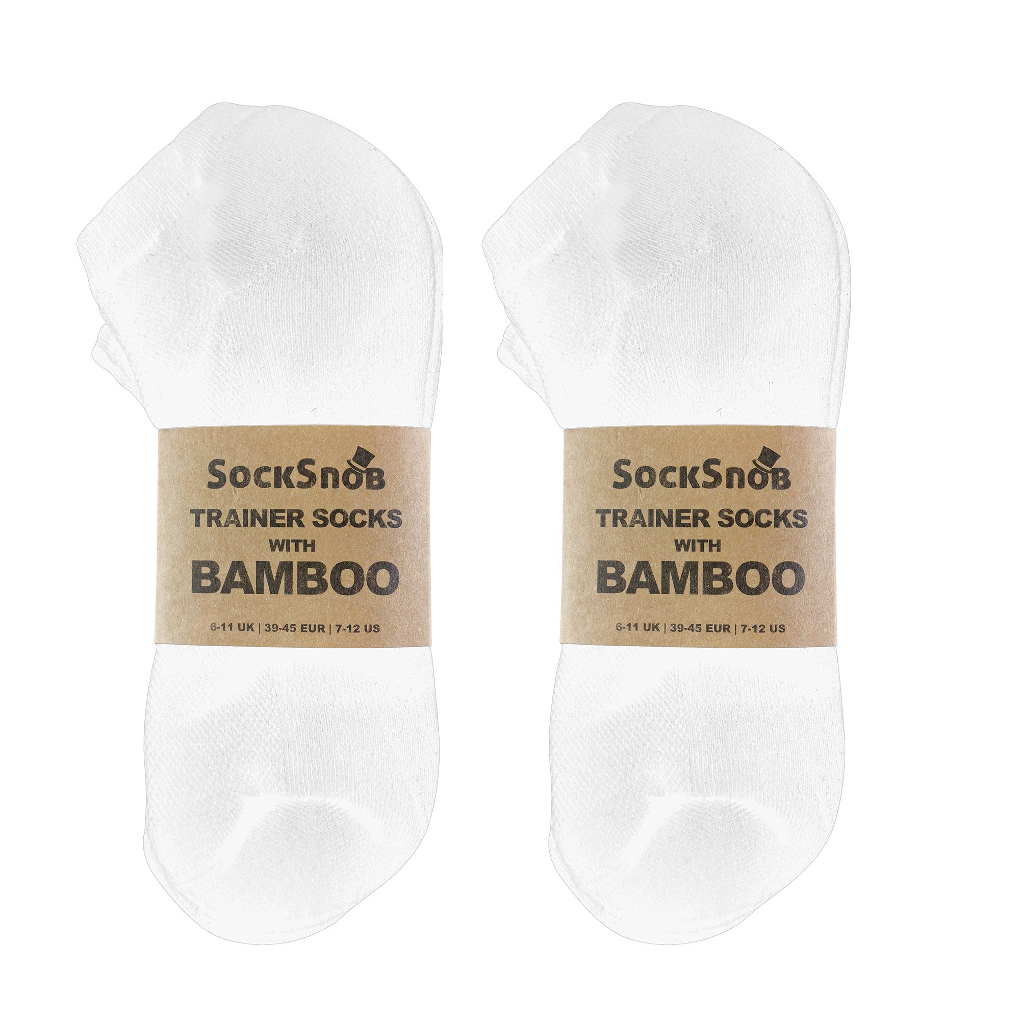 Mens Bamboo / Organic Cotton Low Cut Trainer Socks (Multipack Options)